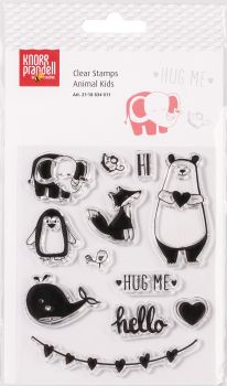 KNORR PRANDELL Stempelmotiv Clear Stamp 2118834011 Animal Kids 12-teilig