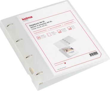 KOLMA Zeigebuch Vario XL KF A4 02.022.00 weiss, 4-Ring 40mm