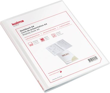 KOLMA Sichtbuch Vario A4 03.743.16 weiss, 10 Taschen