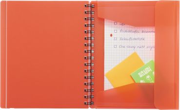 KOLMA Notizbuch Easy KolmaFlex A5 06.551.04 rot, kariert 5mm 100 Bl.