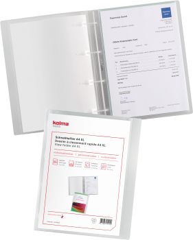 KOLMA Schnellhefter Vario A4 XL 11.009.00 transp.,KolmaFlex 40 Taschen