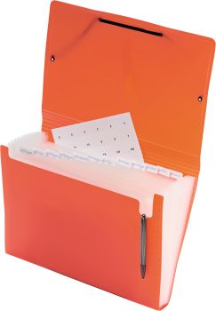 KOLMA Sammelmappe Daily Easy A4 11.017.04 rot, 13 Taschen, Kolmaflex