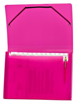 KOLMA Sammelmappe Daily Easy A4 11.017.33 berry, 13 Taschen, Kolmaflex