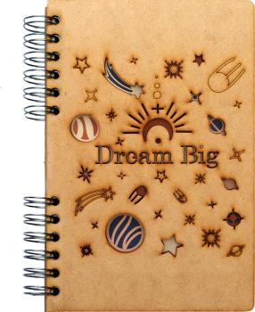 KOMONI Notizbuch Dream Big A5 DRE5G liniert 90 Blatt