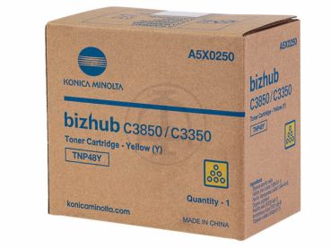 KONICA MINOLTA Toner TNP48Y yellow A5X0250 Bizhub C3850 10'000 Seiten