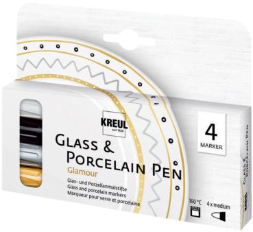 KREUL Porzellanmarker 16431 Glamour, 4 Set