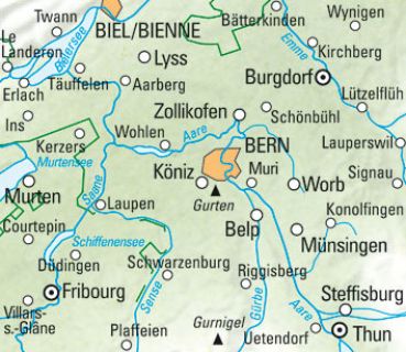 KÜMMERLY+FREY Wanderkarte 325902209 Bern 1:60'000