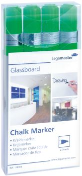 LEGAMASTER Glassboard Marker 7-118104 grün 4 Stück