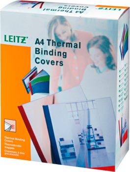 LEITZ Thermobindemappen Standard A4 177160 weiss, 4mm 100 Stück