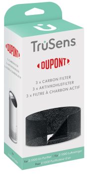 LEITZ Ersaztfilter DuPont 3 Stk. 2415103 Aktivekohle, TruSens Z-1000