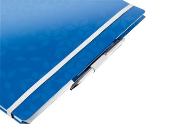 LEITZ Spiralbuch WOW PP A4 46450036 blau 80 Blatt