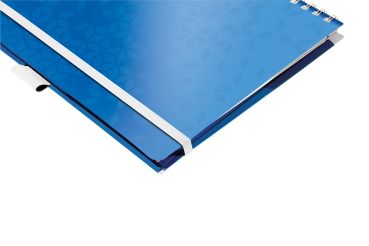 LEITZ Spiralbuch WOW PP A4 46450036 blau 80 Blatt