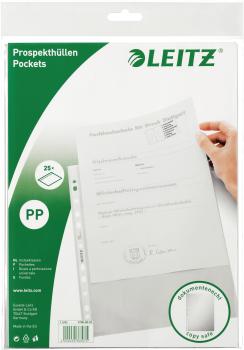 LEITZ Prospekthülle PP A4 47966003 farblos 25 Stück