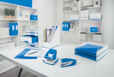 LEITZ Bürolocher NewNeXXt 50081036 blau für 30 Blatt