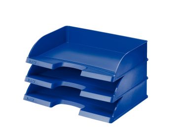 LEITZ Briefkorb Jumbo Plus quer 52180035 blau