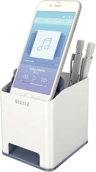 LEITZ Sound Stifteköcher WOW 53631001 perlweiß