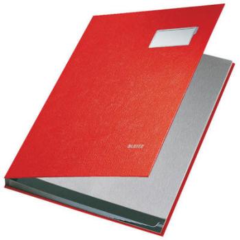 LEITZ Unterschriftsmappen 57010025 rot 10 Fächer