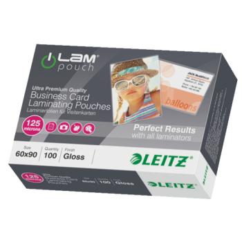 LEITZ Laminiertasche 60x90mm 73690002 glanz, 125my 100 Stk