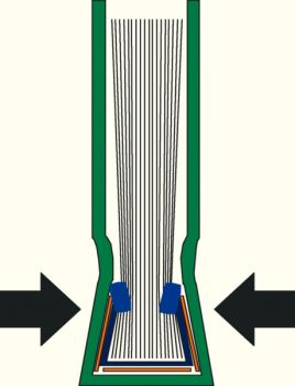 LEITZ Buchbindemappe 3,5mm A4 73900035 blau 10 Stück