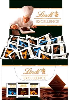 LINDT Excellence Mini Dunkel assort 472751 Thekensteller 1000g