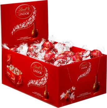 LINDT Lindor Pralinés Milch 491558 Thekensteller 750g