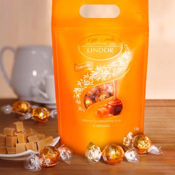 LINDT Lindor Kugeln 639557 Caramel 1000g