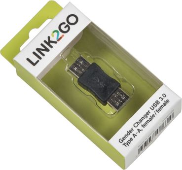 LINK2GO Gender Changer USB 3.0 GC3114BB Type A - A, female/female