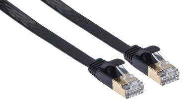 LINK2GO Patch Cable flach Cat.6 PC6313EBP STP , 0,3m