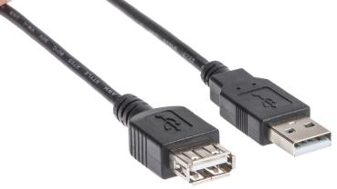 LINK2GO USB 2.0 Cable, A-A US2111MBB male/female, 3.0m