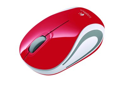 LOGITECH Kabellose Mini Maus red M187 910-002732