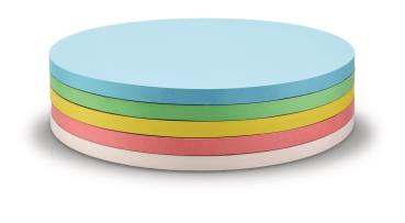 MAGNETOPLAN Moderationskarten rund 190mm 111151890 5-farbig ass. 250 Stück