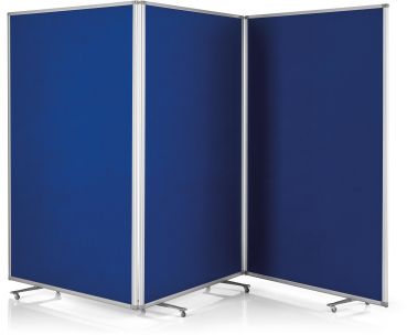 MAGNETOPLAN Präsentationswand mobil 1112003 3610x1800x370mm blau