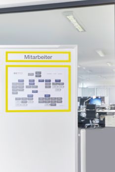 MAGNETOPLAN Magnetrahmen magnetofix 1131802 gelb, Topsign 319x52mm 5 Stk.