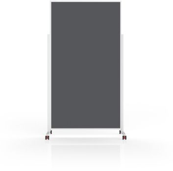 MAGNETOPLAN Design-Moderatorentafel VP 1181101 Filz, grau 1000x1800mm