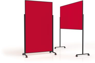 MAGNETOPLAN Design-Moderatorentafel VP 1181206 rot, Filz 1000x1800mm