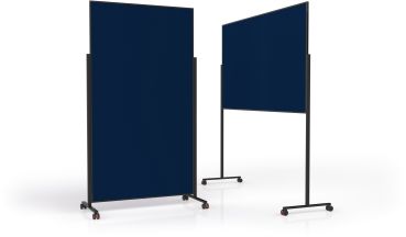 MAGNETOPLAN Design-Moderatorentafel VP 1181214 dunkelblau, Filz 1000x1800mm