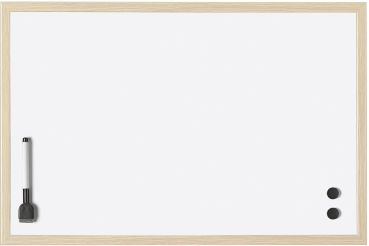 MAGNETOPLAN Whiteboard mit Holzrahmen 121925 Stahl 400x300mm