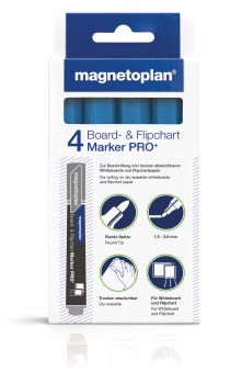 MAGNETOPLAN Kombimarker Pro+ 1228116 hellblau 4 Stk.