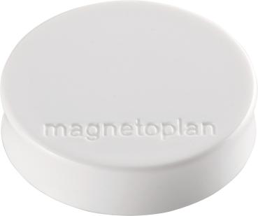 MAGNETOPLAN Magnet Ergo Medium 10 Stk. 1664000 weiss 30mm