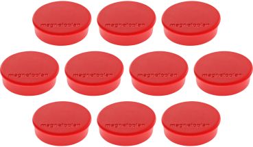 MAGNETOPLAN Magnet Discofix Hobby 24mm 1664506 rot, ca. 0.3 kg 10 Stk.