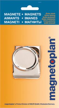 MAGNETOPLAN Klippmagnet silber 16669 gross, 52mm