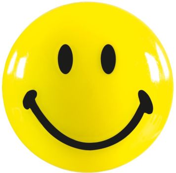 MAGNETOPLAN Smiley Magnete gelb-schwarz 16673 gross 40mm 4 Stk.