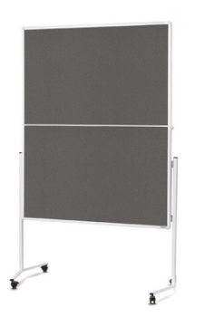 MAGNETOPLAN Moderatorentafel Filz grau 2111301 klappbar 1200x1500mm