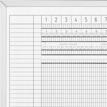 MAGNETOPLAN Urlaubs/Aktivitätenplaner 3703055 5 Tage, 80 MA 1500x1000mm