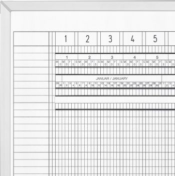 MAGNETOPLAN Urlaubs/Aktivitätenplaner 3707055 7 Tage, 45 MA 2000x600mm