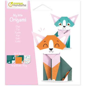 MANDARINE Origamipapier 12x12cm OR508C Mon petit Katze 20 Blatt