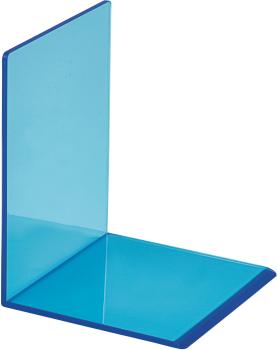 MAUL Buchstütze 10x10x13cm 3513631 transparent blau 2 Stück