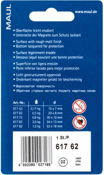 MAUL Magnete 20mm 6176202 weiss 6 Stück