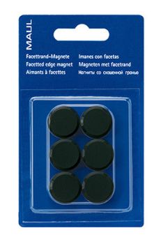 MAUL Magnete 20mm 6176290 schwarz 6 Stück