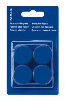 MAUL Magnete 30mm 6177235 blau 4 Stück